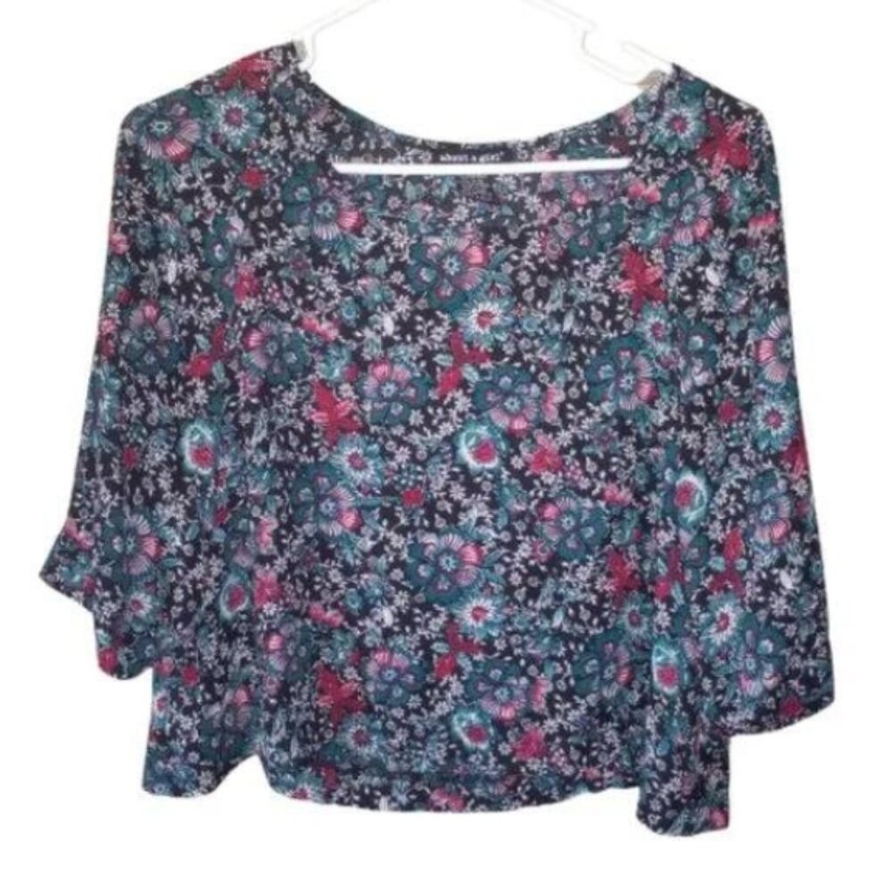 About A Girl Blouse 3/4 Sleeve Size XS